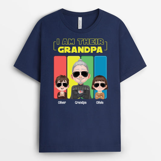 4845AUS2 personalized gifts for dad i am their father t shirt 4845AKH0B