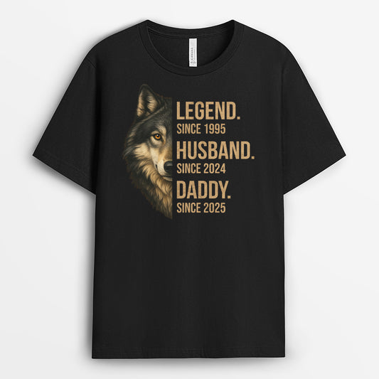 4848AUS1 personalized gifts for dad wolf daddy legend t shirt 4848AK8AB