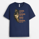 4848AUS2 personalized gifts for dad wolf daddy legend t shirt 4848AK8AB