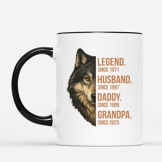 4848MUS2 personalized gifts for dad wolf mug legend since mug 4848MK8AB