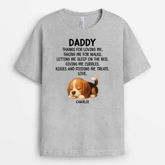 4851AUS1 custom dog dad t shirts happy fathers day pet love gift 4851ATYNC