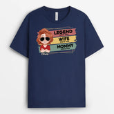 4854AUS2 personalized gift for daddy legend since t shirt 4854A36TB