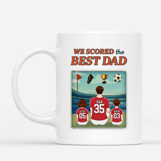 4860MUS1 personalized mug for dad we scored the best dad 4860M3YAB