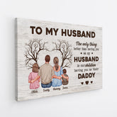 4864CUS2 personalized canvas for dad our children having you as their daddy art 4864C6YTB