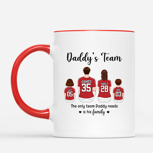 4866MUS2 personalized gifts for dad daddys family team mug 4866M6YMB