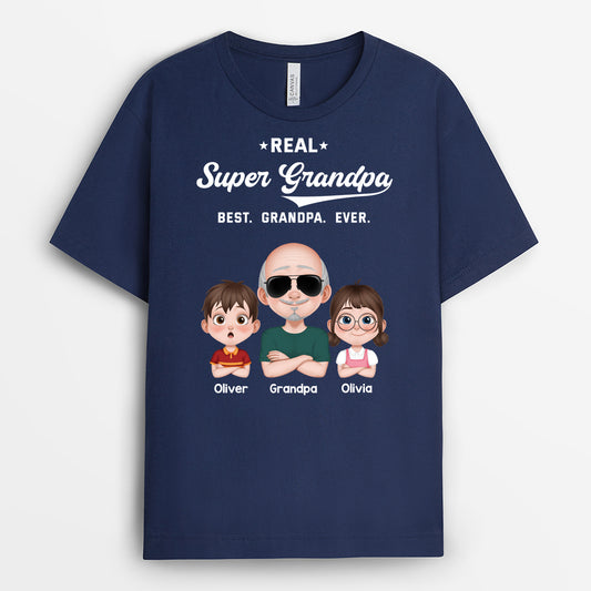 4871AUS2 personalized gifts for dad real super dad t shirt 4871A6GAB