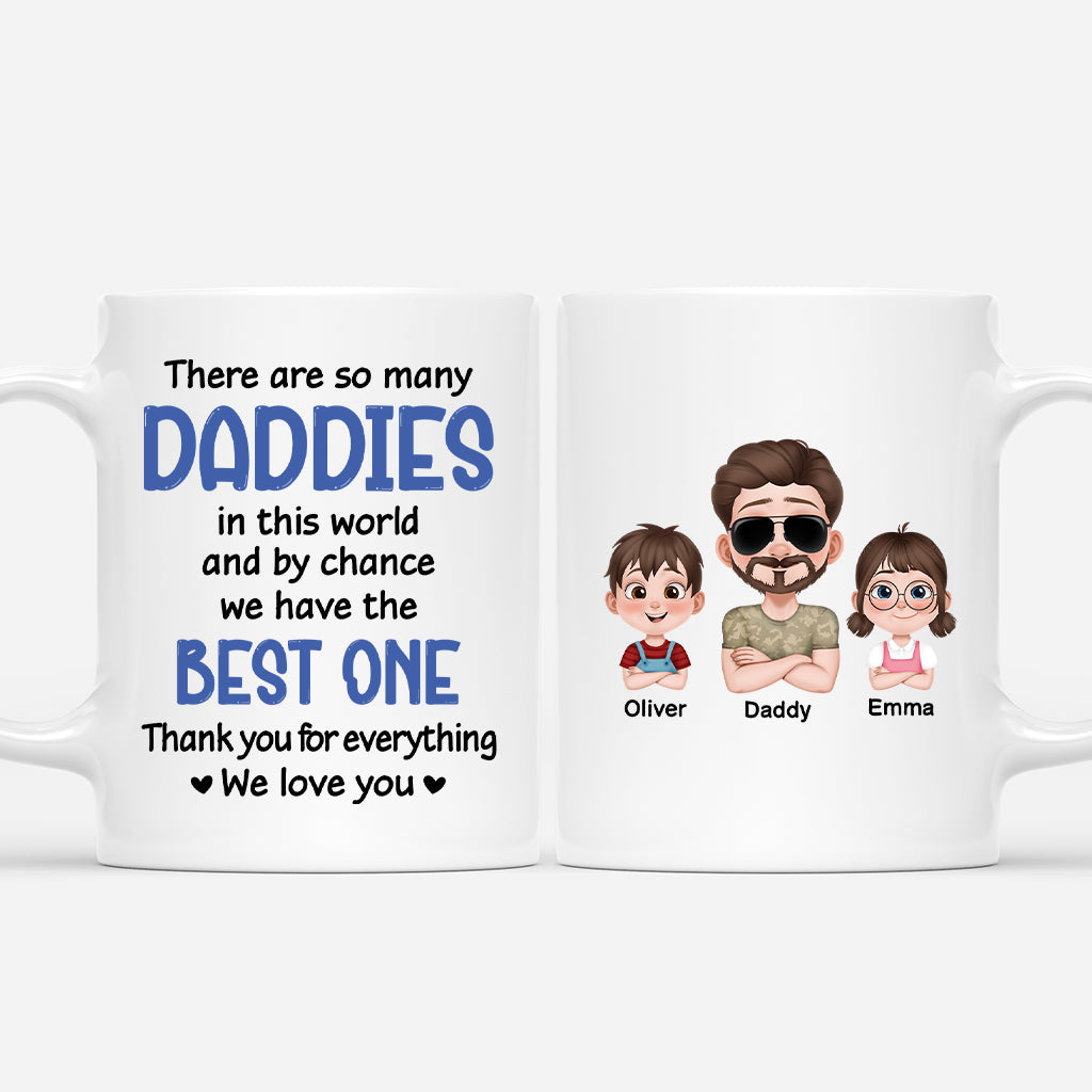 4873MUS1 personalized dad gifts i have best dad in the world quote mug 4873M64NB