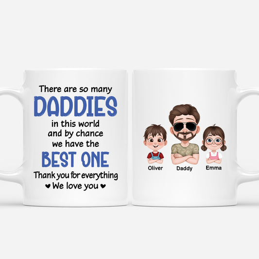 4873MUS1 personalized dad gifts i have best dad in the world quote mug 4873M64NB