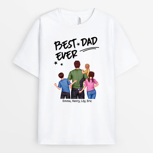 4881AUS1 personalized t shirt for dad best dad ever 4881AKL5B