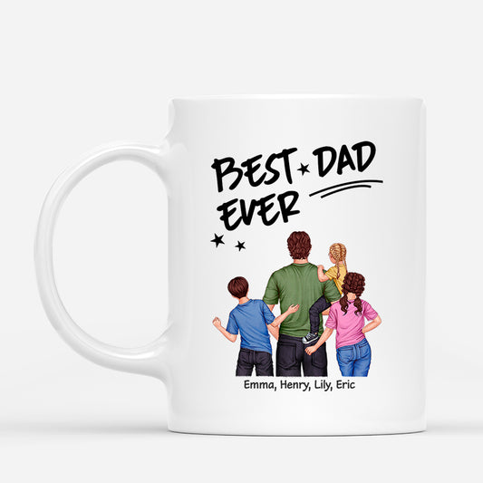 4881MUS1 personalized mug for dad best dad ever 4881MKL5B