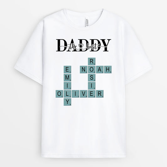 4884AUS1 personalized dad gifts best daddy crossword t shirt 4884A_f5256032 f662 4323 9621 dc04151ef476