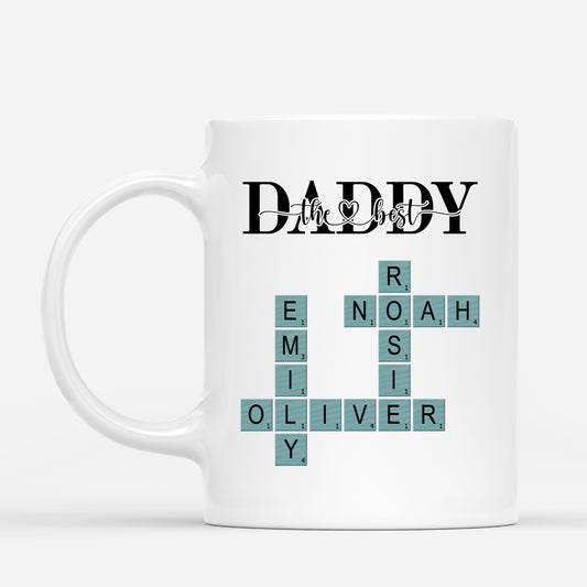 4884MUS1 custom dad gifts best daddy crossword mug 4884M