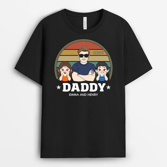 4887AUS1 custom gifts for dad vintage daddy t shirt 4887A3L8B