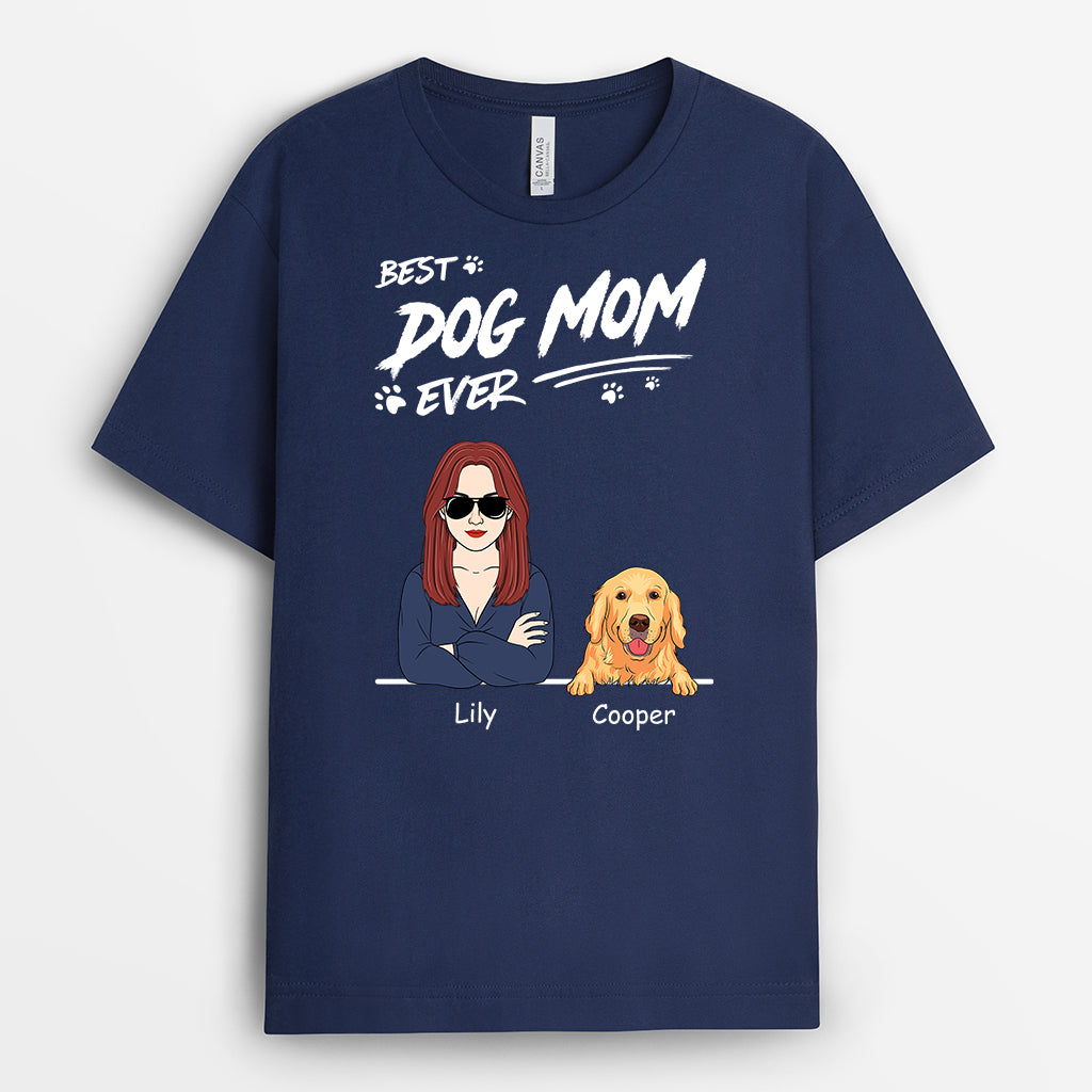 4906AUS2 personalized dog lover gift our best dog dad ever t shirt 4906A3Q8C