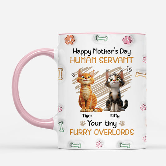 4918MUS2 3d printing effectpersonalized fathers day gifts furry overlords cat dad mug 4918MKQ0D