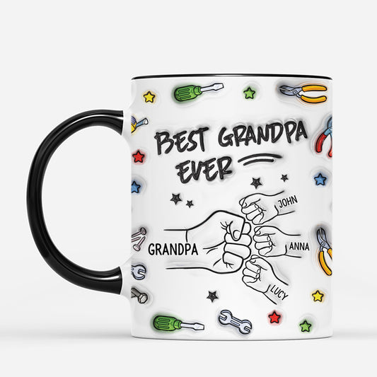 4919MUS2 custom dad mugs best dad ever 3d mug 4919M5I0B