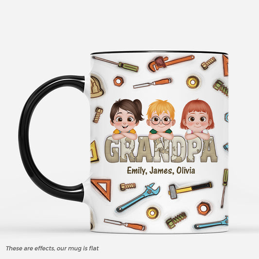 4926MUS2 personalized dad mugs our daddy 3d mug 4926M3T0B