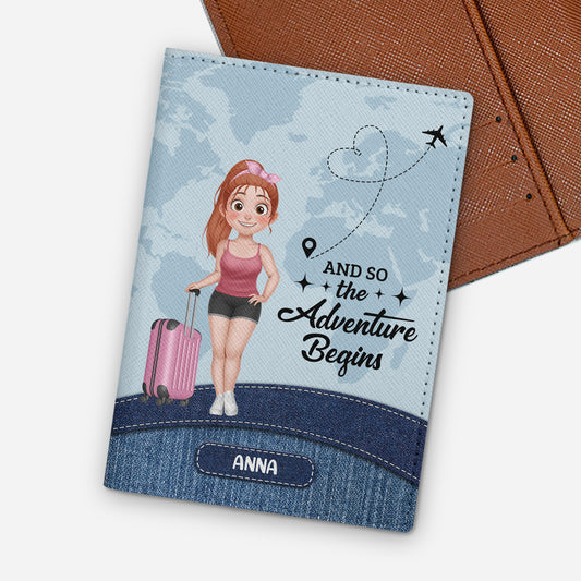 4951OUS1 custom passport cover_ for her and so the adventure begin 4951O66TA