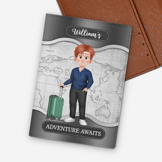 4964OUS1 personalized travel gifts for him adventure awaits_ passport cover 4964OTVAB