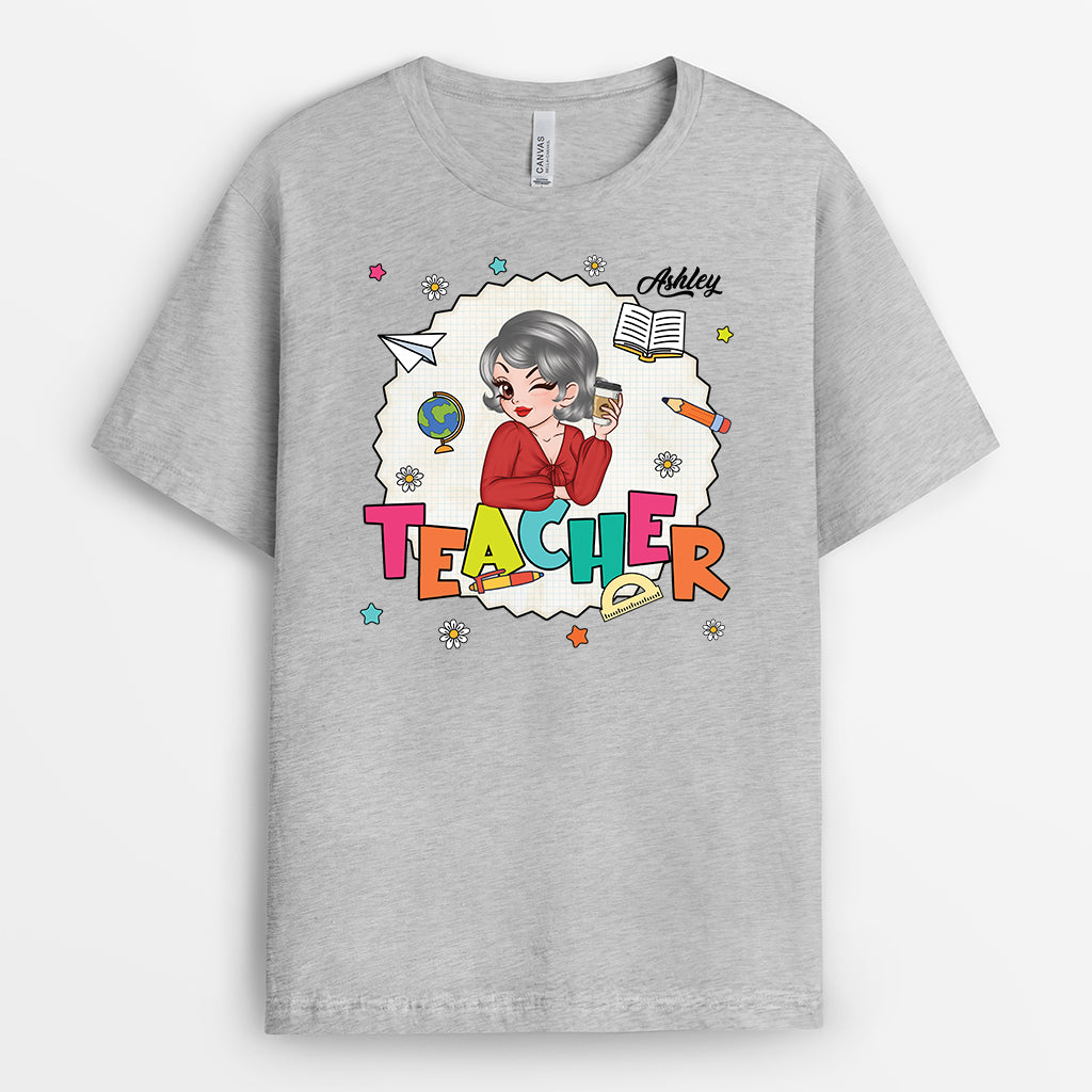 4965AUS2 personalized teacher shirt unique gifts for female teachers 4965A