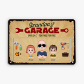 4972EUS2 Custom Metal Garage Signs Unique Gifts for Dad