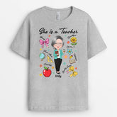 4978AUS2 personalized gift for female teacher she is a teacher shirt 4978AT6TT