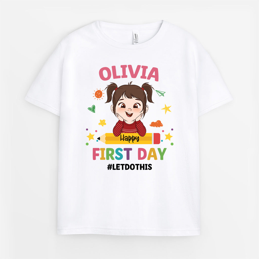 4980AUS1 personalized preschool gift_ happy first day of school_ shirt_ 4980ATM4K