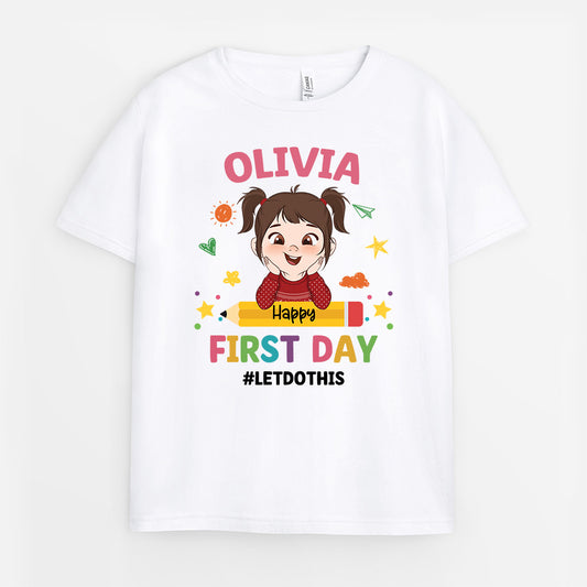4980AUS1 personalized preschool gift_ happy first day of school_ shirt_ 4980ATM4K