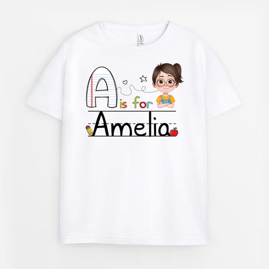 4982AUS1 customized name t shirt for kids_ back to school gifts 4982A5T0K