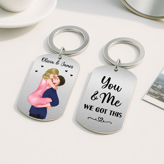 4996JUS2 personalized gifts for couple you and me we got this keychain 4996JT4AG