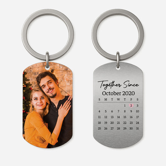 4999JUS1 personalized gifts for couples together since photo keychains 4999J3W5G