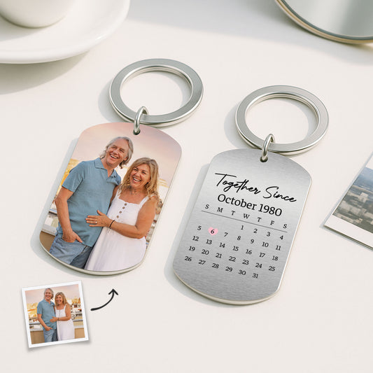 4999JUS2 personalized gifts for couples together since photo keychains 4999J3W5G