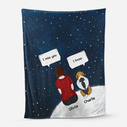 5001BUS1 personalized fleece blankets dog memorial gifts 5001BTGTC