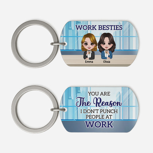 5006JUS1 personalized coworker gifts work besties keychains 5006J8KAO