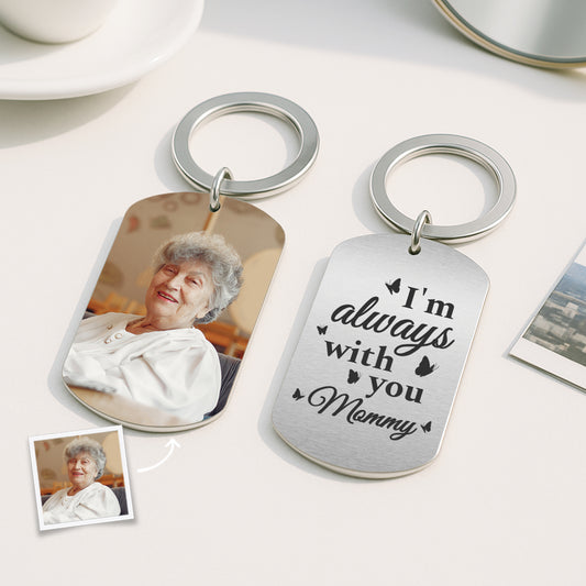 5014JUS2 personalized memorial gifts im always with you photo keychain 5014J
