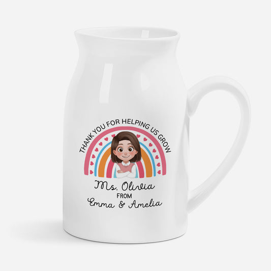 5029OUS1 custom flower vases thank you for helping us grow_ 5029OKQMA