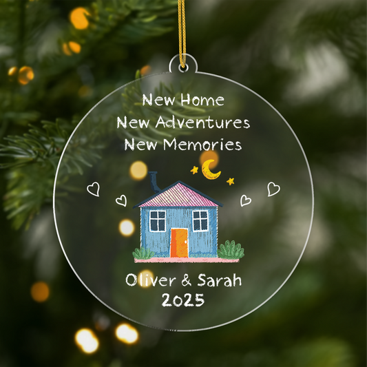 5038OUS1 personalized gifts for couples acrylic new home ornament 5038OTLNG