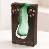 5040AUS2 personalized glass vase in wood first mom now grandma gifts 5040aotfna