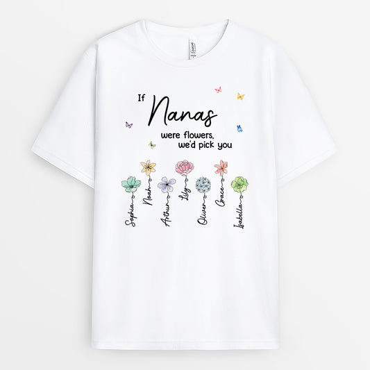 5051AUS1 if nanas were flowers_ shirt personalized gifts for grandma mom 5051A8QAA