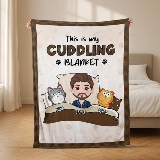 5072BUS2 personalized cat gifts for humans this is my cuddling blanket_ 5072B3YAD