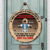 5074QUS2 funny personalized gifts for him wood private property signs_ 5074QKQMB