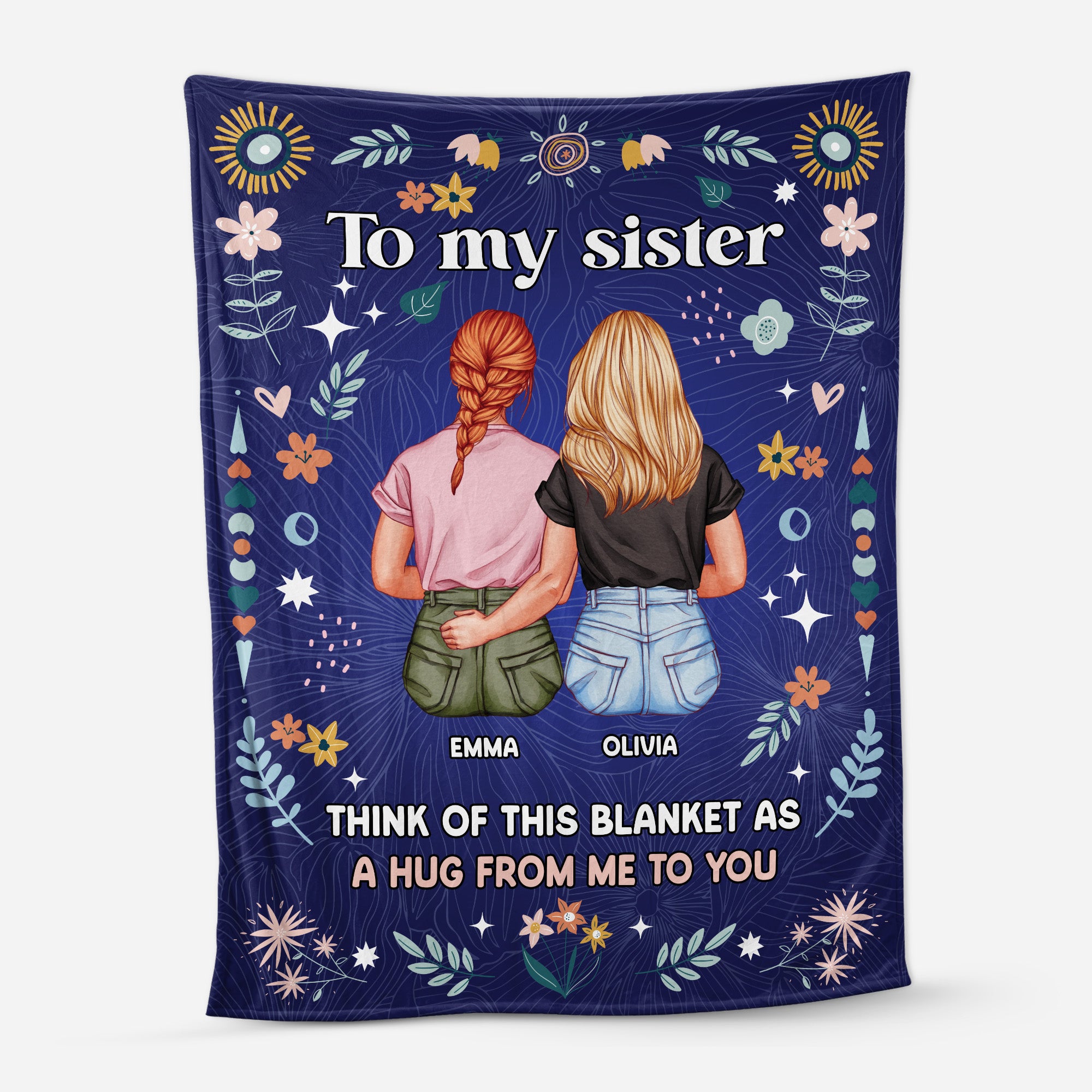 5075BUS1 custom gifts for sisters from sisters_ to my sister blanket_ 5075B8GTA