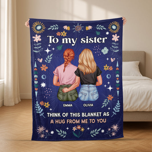 5075BUS2 custom gifts for sisters from sisters_ to my sister blanket_ 5075B8GTA