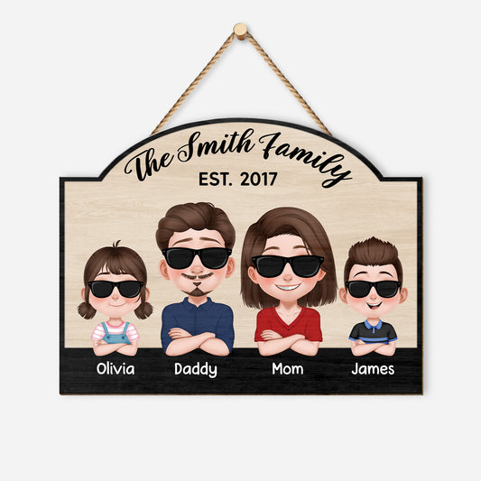 5086QUS1 personalized family gifts family name wood sign 5086Q8GMI