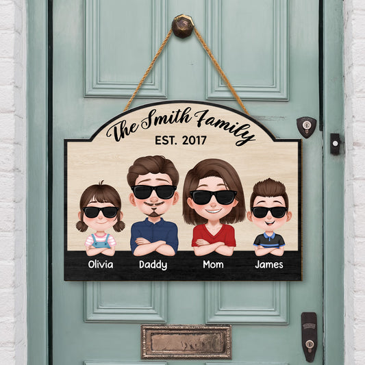 5086QUS2 personalized family gifts family name wood sign 5086Q8GMI