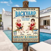 5088QUS2 personalized couple gifts funny poolside signs_ wooden 5088QKMMG