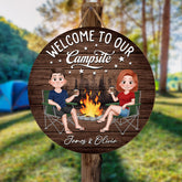 5089QUS2 custom wood sign camping gifts welcome to our campsite sign_ 5089Q8QMG