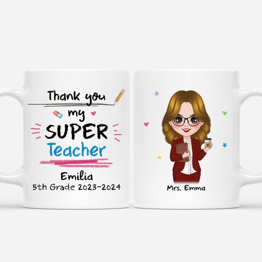 5093MUS1 personalized super teacher mug thank you gifts for teacher 5093M8YAT_b7cce333 befd 4727 baef dd8fbb57e3cb