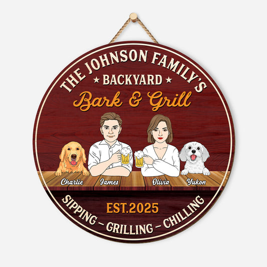 5095QUS1 personalized dog gifts for owners funny backyard wood signs_ 5095Q3HMC