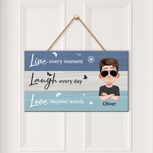 5100QUS2 personalized wood signs gifts for her live laugh love sign_ 5100Q8YNA